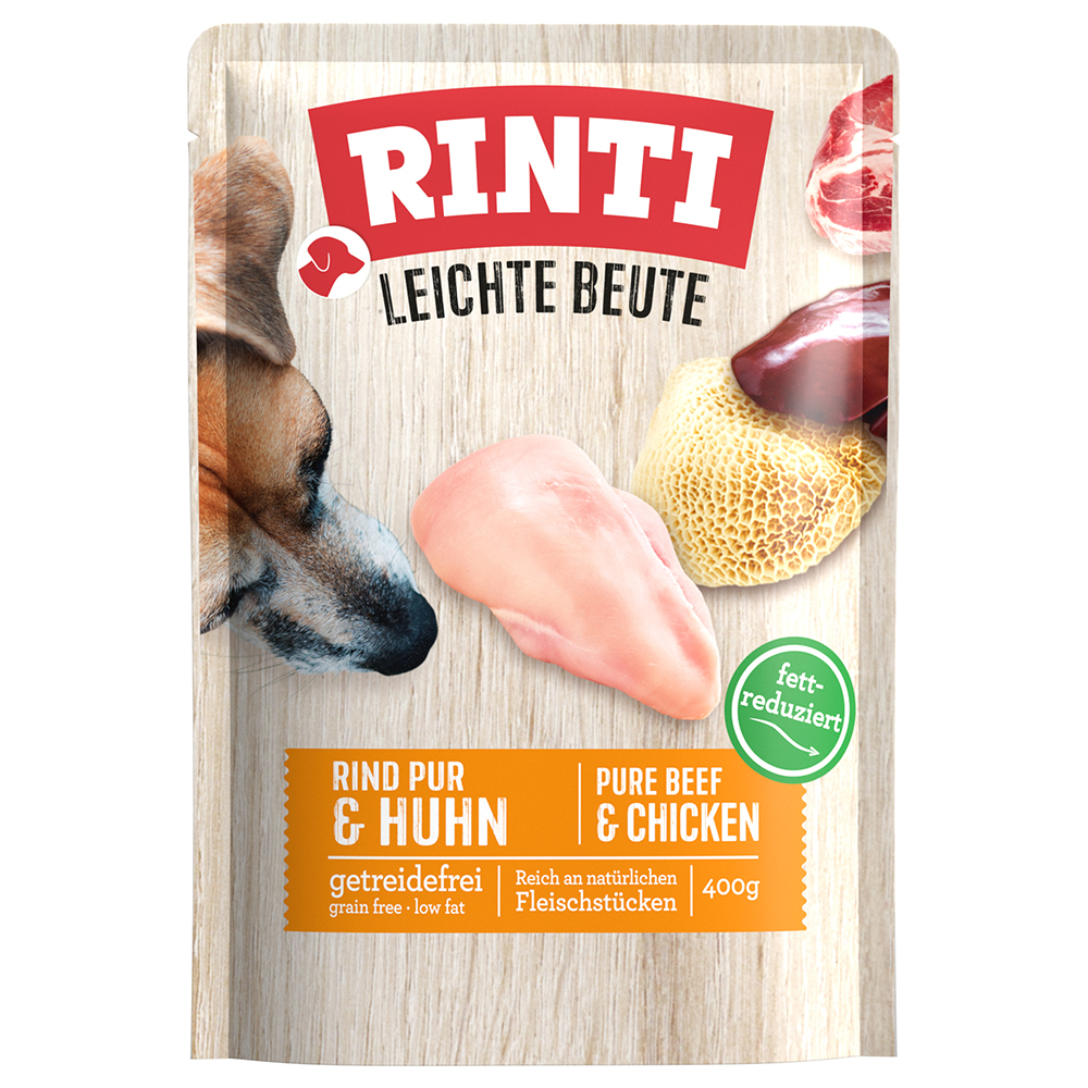 RINTI Leichte Beute 10 x 400 g - Rind Pur & Huhn von Rinti