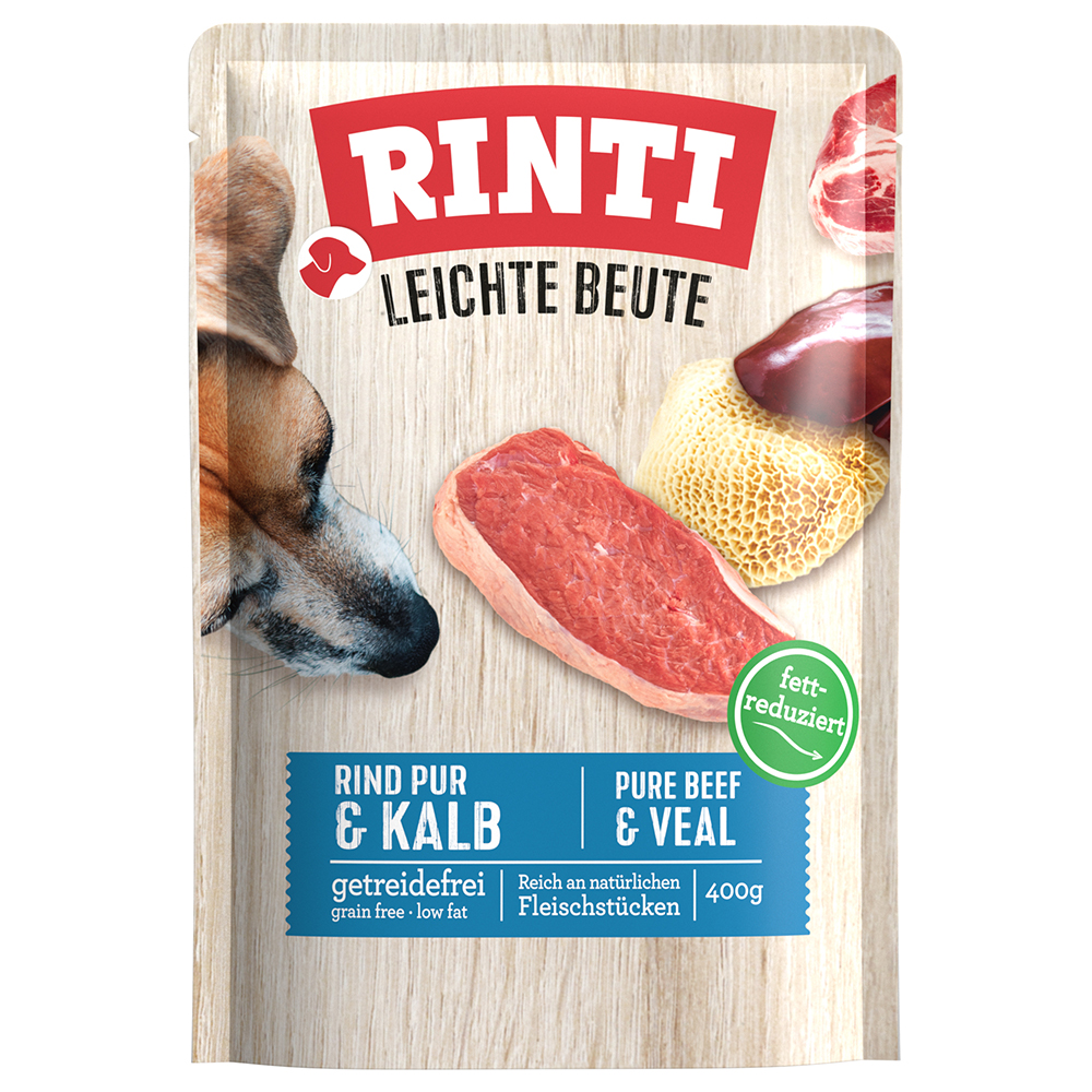 RINTI Leichte Beute 10 x 400 g - Rind Pur & Kalb von Rinti