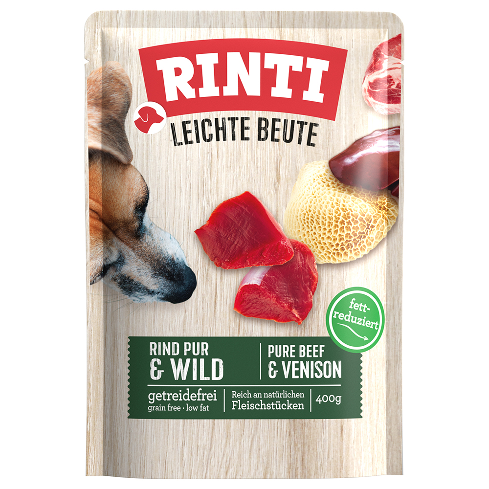 RINTI Leichte Beute 10 x 400 g - Rind Pur & Wild von Rinti