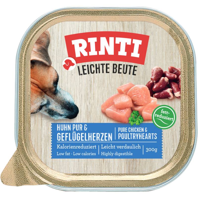 RINTI Leichte Beute 9 x 300 g - Huhn & Geflügelherzen von Rinti