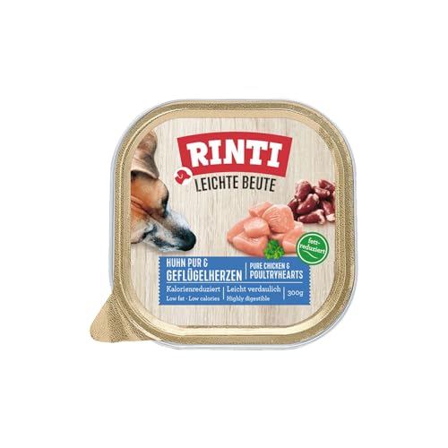 RINTI - Leichte Beute | Kalorienreduziertes Nassfutter mit fettarmem, magerem Fleisch für empfindliche, ausgewachsene Hunde. Alleinfutter in der Dose | 6x800g Lamm Pur + Reis von Rinti