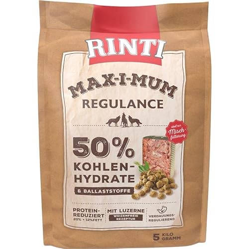 RINTI MAX-I-MUM REGULANCE Trockenfutter bei Durchfall und Verdauungsproblemen, protein-und fettreduziert, Bestelleinheit 2x5 kg von Rinti