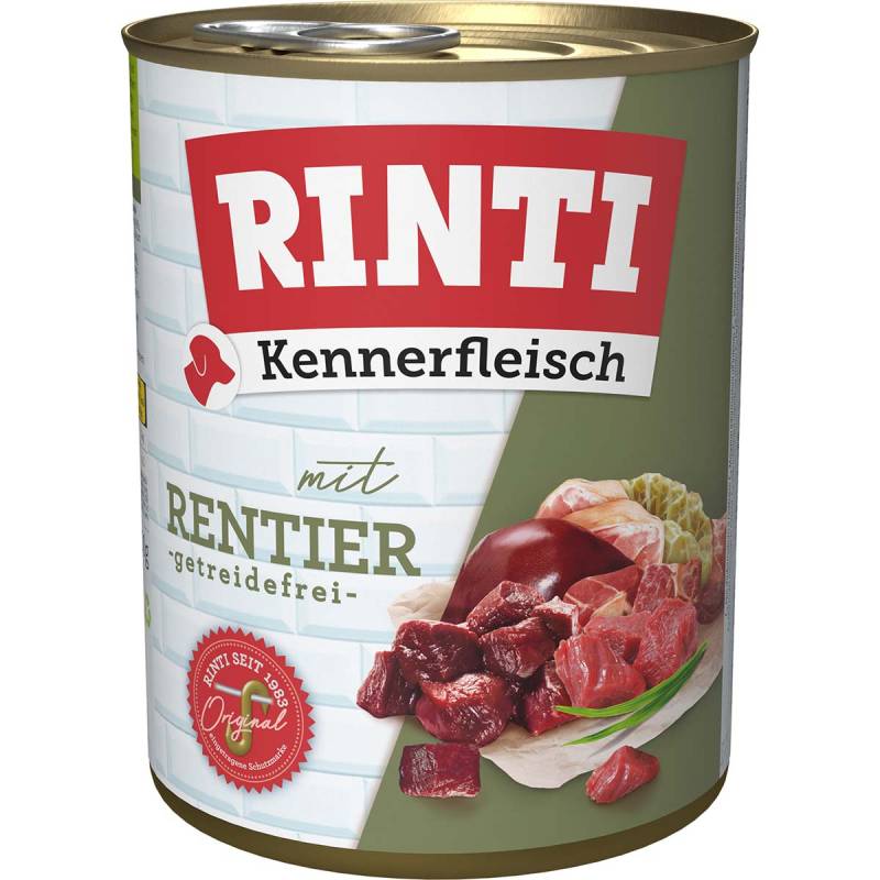 Rinti Kennerfleisch mit Rentier gf 12x800g von Rinti