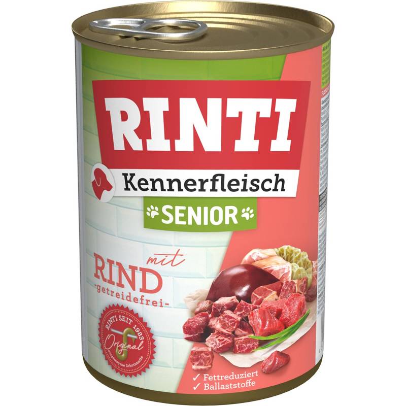 Rinti Kennerfleisch Senior mit Rind 24x400g von Rinti