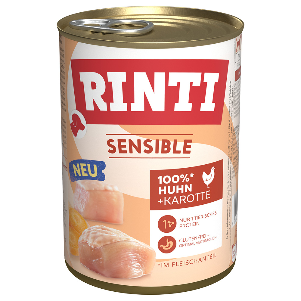 RINTI Sensible 6 x 400 g - Huhn & Karotte von Rinti