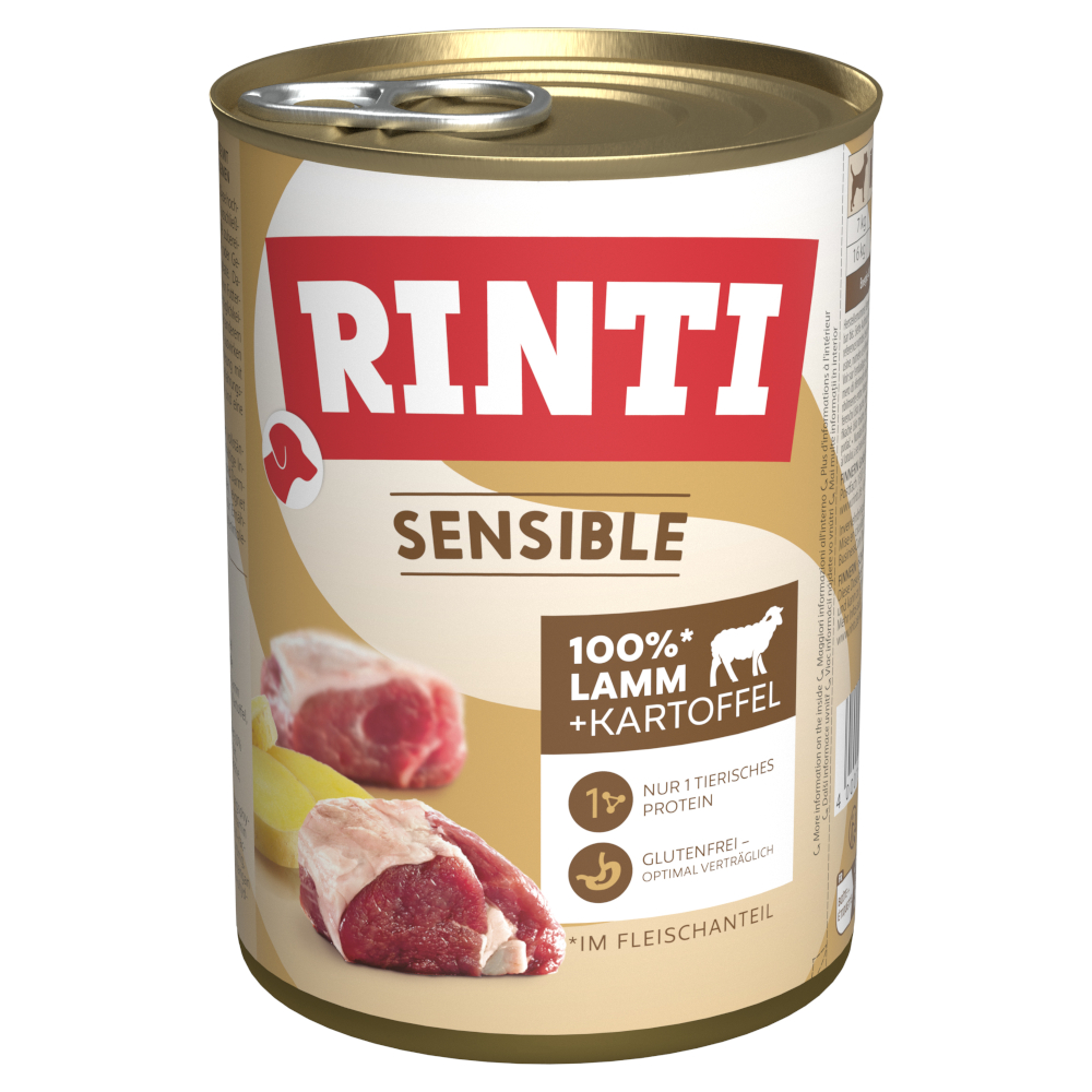 RINTI Sensible 6 x 400 g - Lamm & Kartoffeln von Rinti