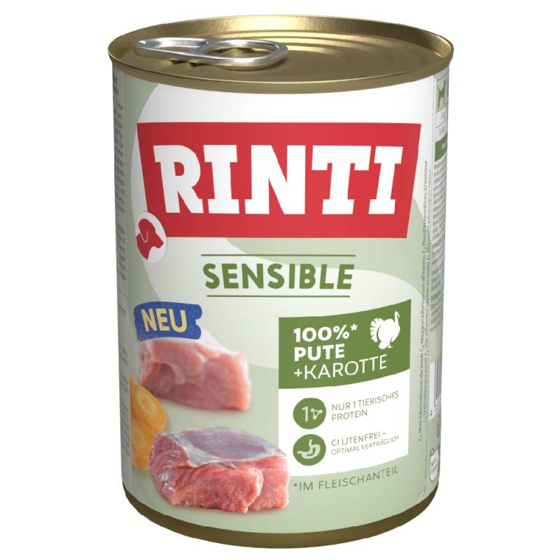 RINTI Sensible 6 x 400 g - Pute & Karotte von Rinti