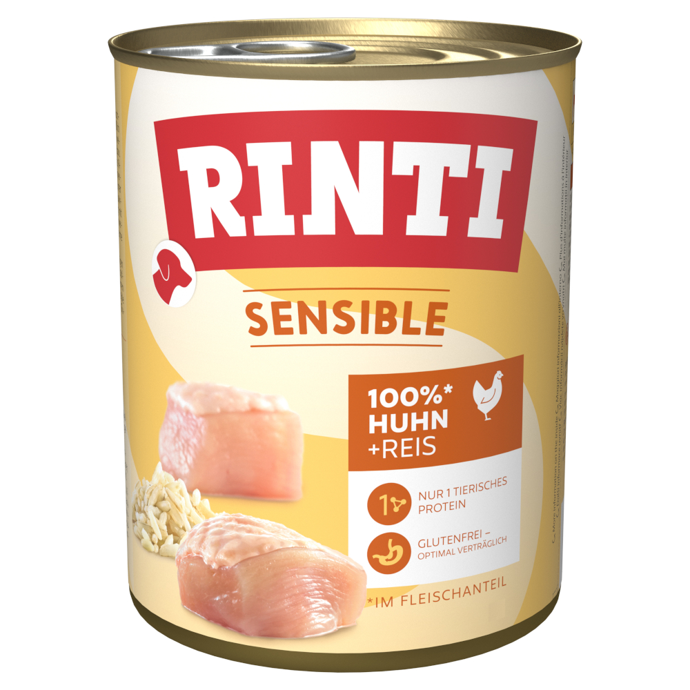 RINTI Sensible 6 x 800 g - Huhn & Reis von Rinti