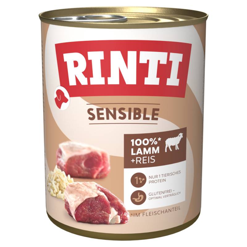 RINTI Sensible 6 x 800 g - Lamm & Reis von Rinti