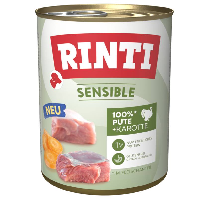 RINTI Sensible 6 x 800 g - Pute & Karotte von Rinti