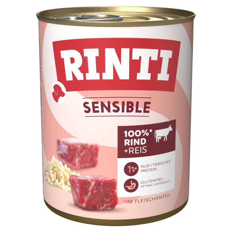 RINTI Sensible 6 x 800 g - Rind & Reis von Rinti