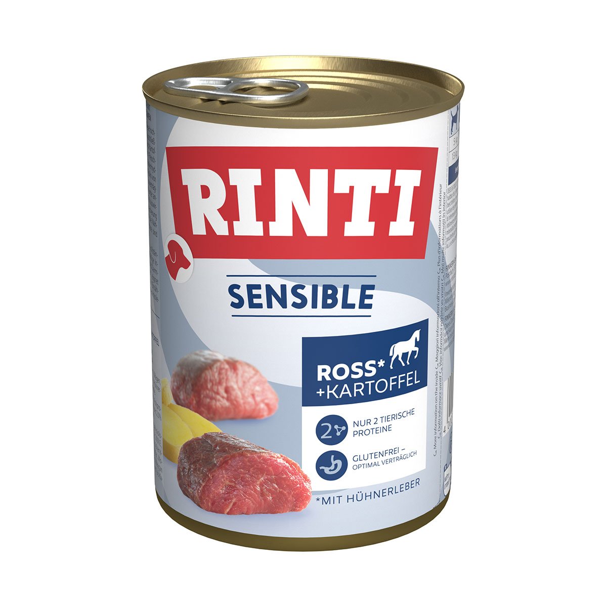 Rinti Sensible Ross & Hühnerleber & Kartoffel 12x400g von Rinti