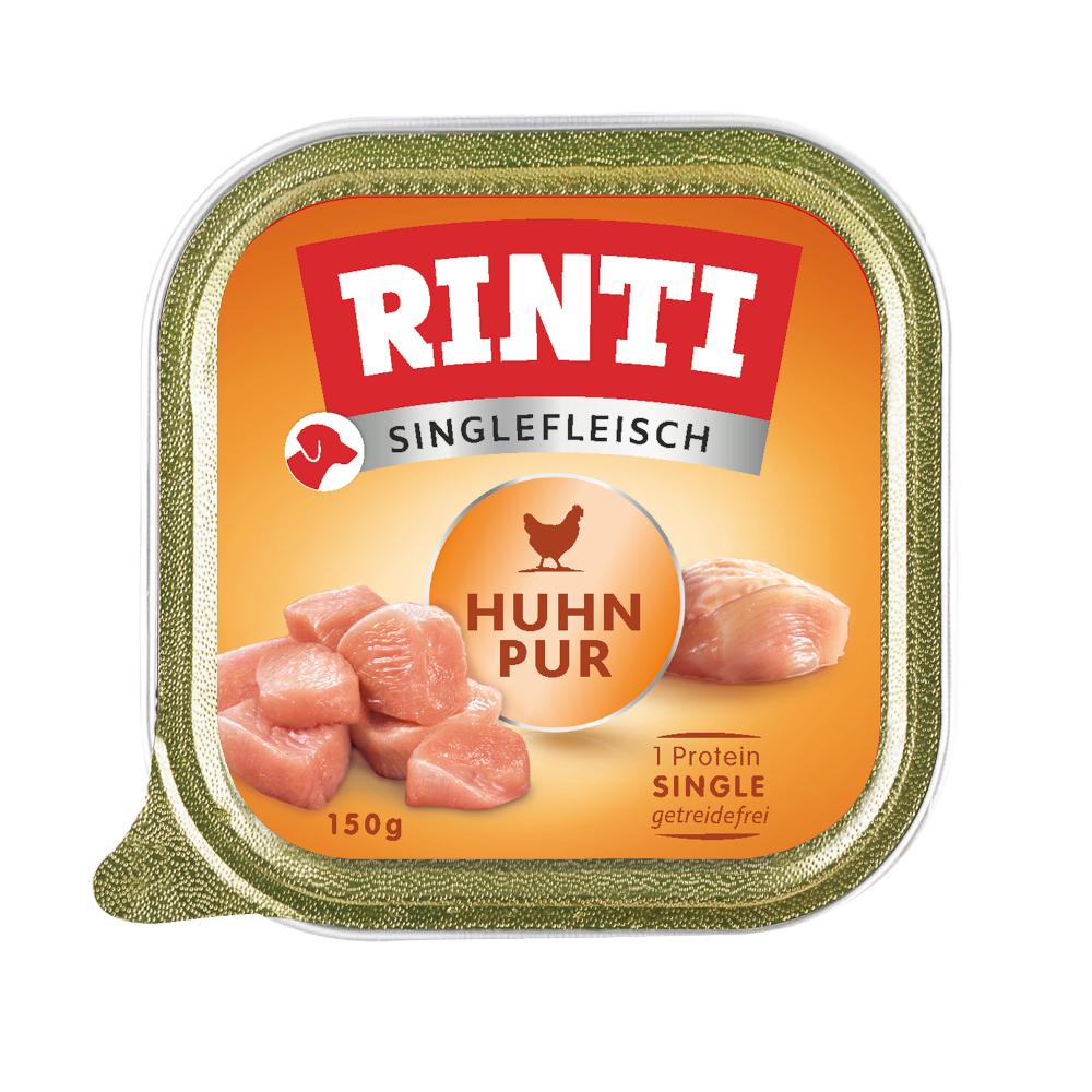 RINTI Singlefleisch 10 x 150 g - Huhn Pur von Rinti