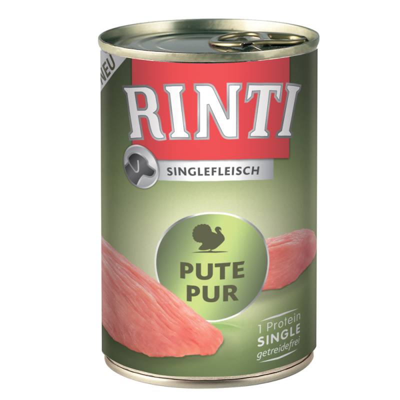 RINTI Singlefleisch 24 x 400 g - Pute pur von Rinti