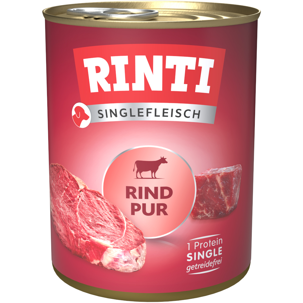 RINTI Singlefleisch 6 x 800 g - Rind pur von Rinti