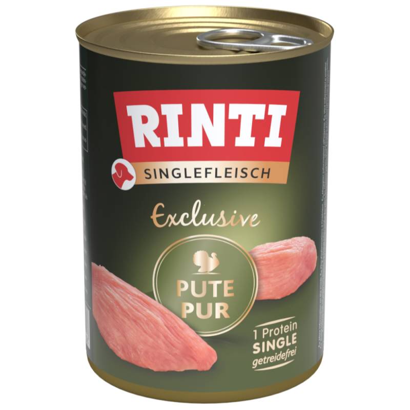 RINTI Singlefleisch Exclusive 6 x 400 g - Pute Pur von Rinti