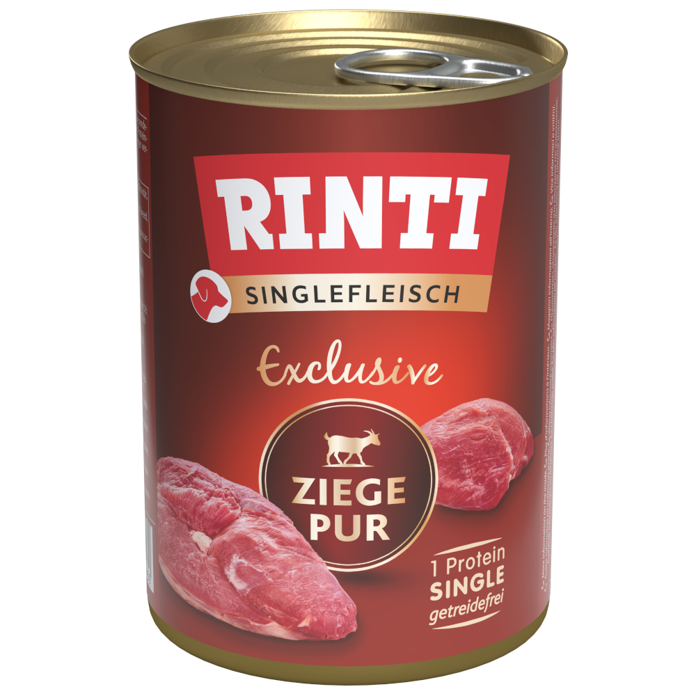 RINTI Singlefleisch Exclusive 6 x 400 g - Ziege pur RINTI Singlefleisch Exclusive 6 x 400 g - Ziege pur von Rinti