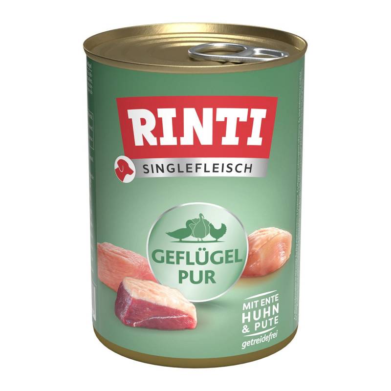 Rinti Singlefleisch Exclusive Geflügel pur 12x400g von Rinti