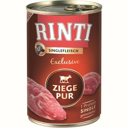 RINTI Singlefleisch Exclusive Ziege Pur 12 x 400 g von Rinti