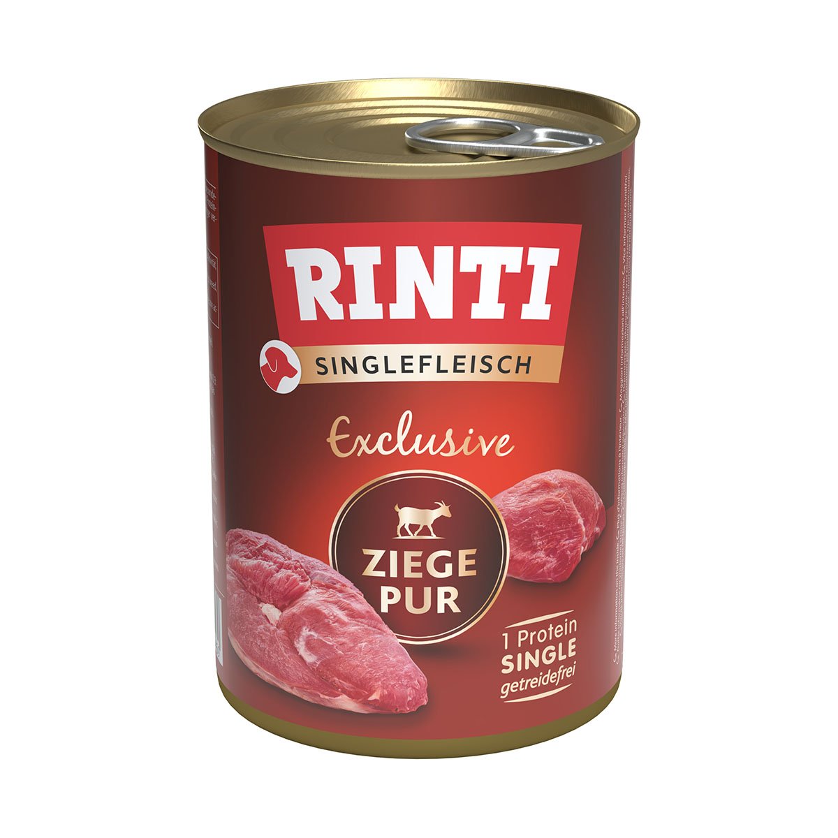 Rinti Singlefleisch Exclusive Ziege pur 12x400g von Rinti