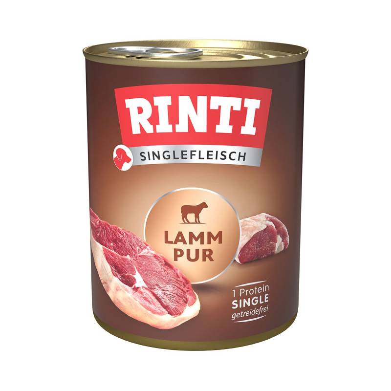 Rinti Singlefleisch Lamm pur 12x800g von Rinti