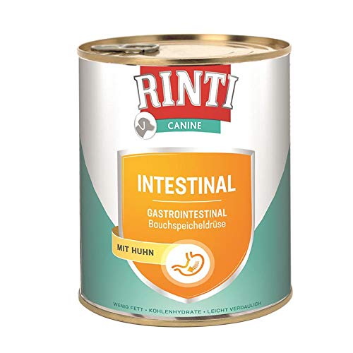 Rinti Canine Intestinal Huhn | 6X 800g Diät-Hundefutter nass von Rinti