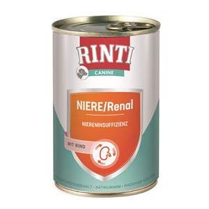 Rinti Canine Niere/Renal Rind | 6X 400g Diät-Hundefutter nass von Rinti