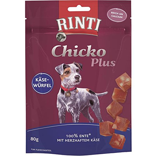 Rinti Chicko Käsewürfel mit Ente 80g - Sie erhalten 12 Packung/en; Packungsinhalt 80 g von Rinti