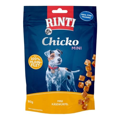 Rinti Chicko Mini Käsewürfel Huhn | 12x 80g von Rinti