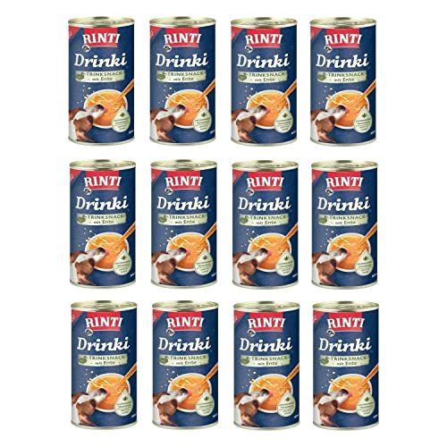 Rinti Drinki Ente 24 x 185 ml Multipack Trinksnack für Hunde von Rinti