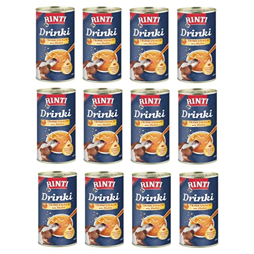 Rinti Drinki Huhn 24 x 185 ml Multipack Trinksnack für Hunde von Rinti