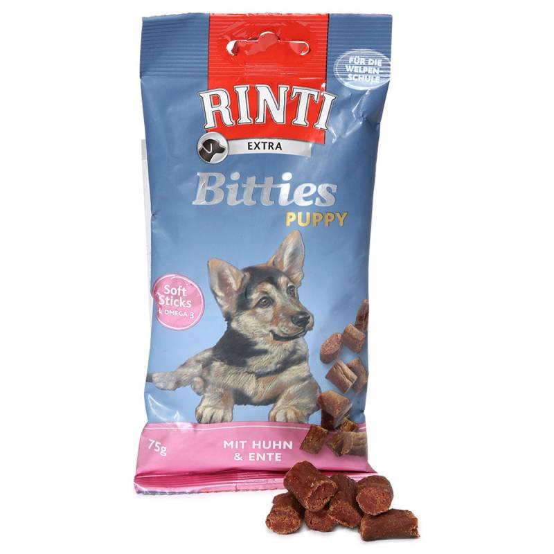 Rinti Extra Bitties Puppy Huhn & Ente 4x75g von Rinti