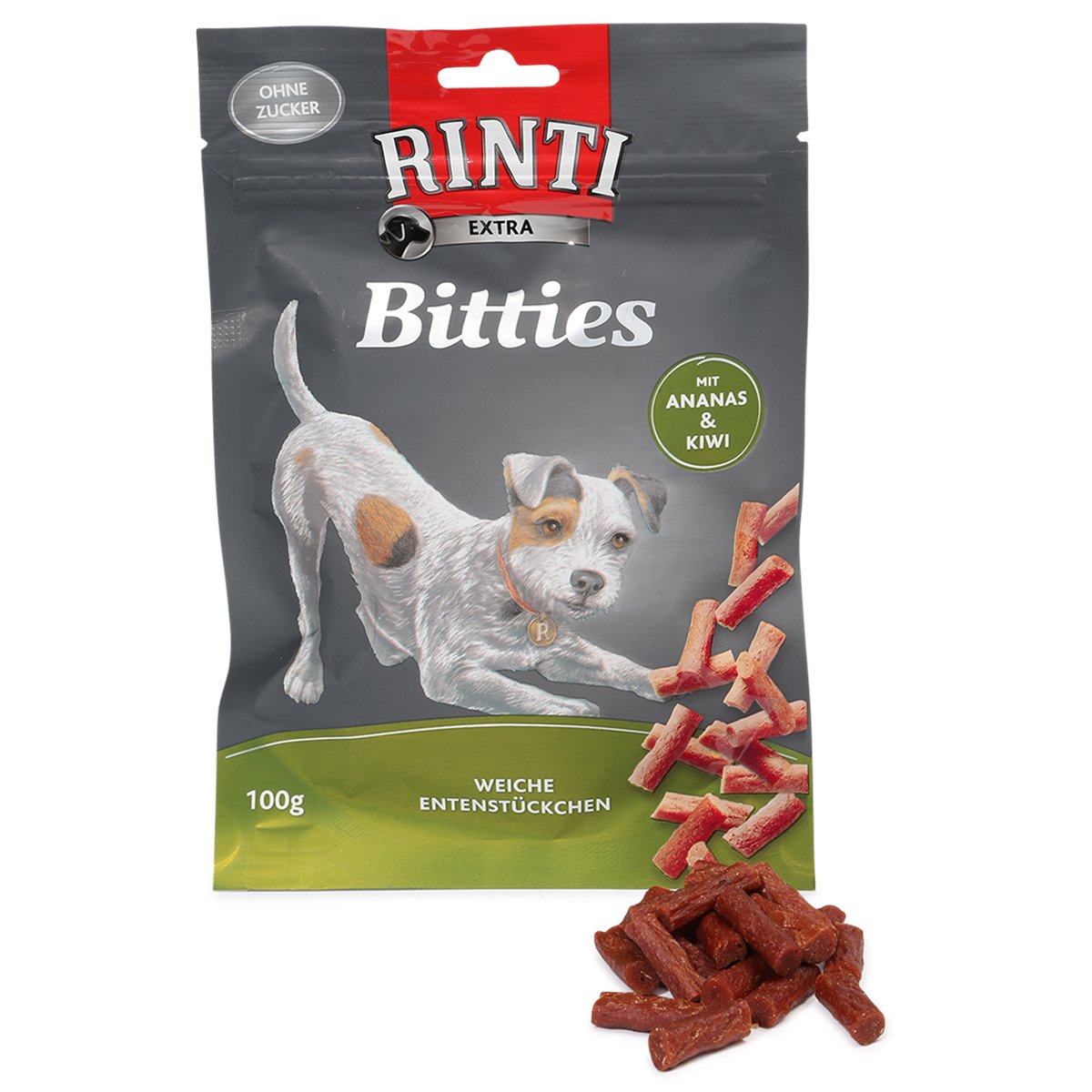 Rinti Extra Bitties mit Ananas und Kiwi 12x100g von Rinti