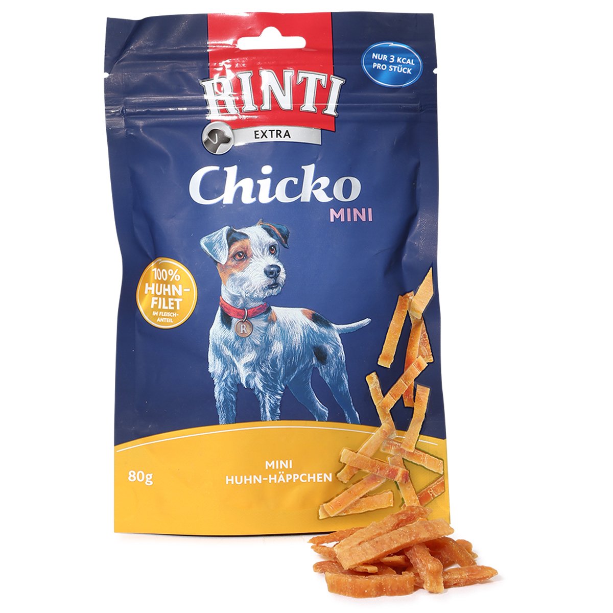 Rinti Extra Chicko Mini Huhn-Häppchen 6x80g Rinti Extra Chicko Mini Huhn-Häppchen 6x80g von Rinti