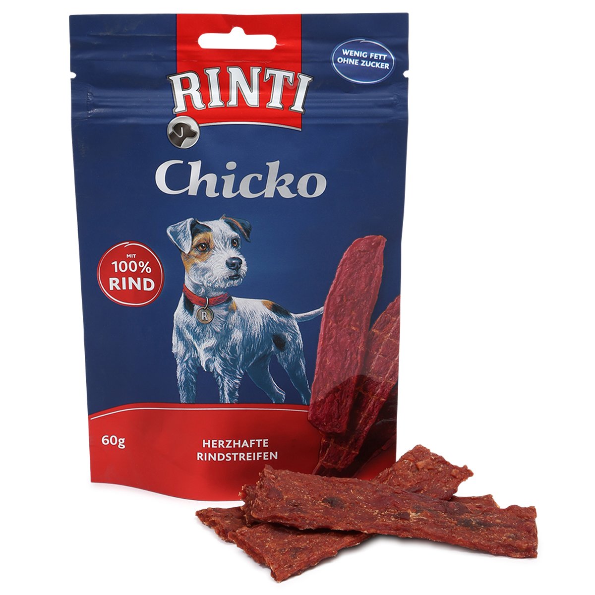 Rinti Extra Chicko Rind Hundesnack 6x60g von Rinti