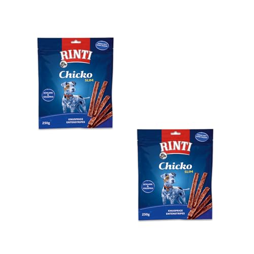 Rinti Extra Chicko Slim Ente XXL-Pack | Doppelpack | 2 x 900 g | Ergänzungsfuttermittel für ausgewachsene Hunde | Ohne Fleischmehle und Soja | Schonend luftgetrocknet von Rinti