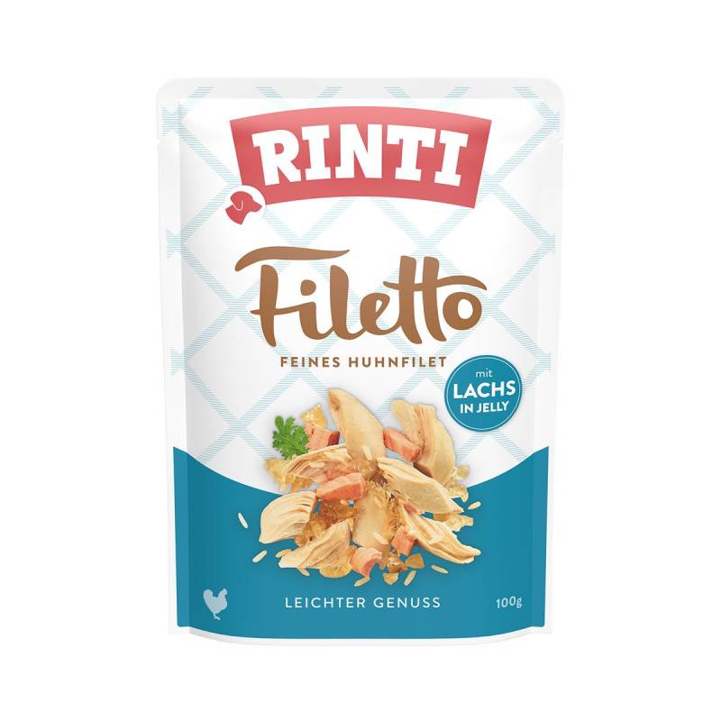 Rinti Filetto Huhn & Lachs in Jelly 24x100g von Rinti