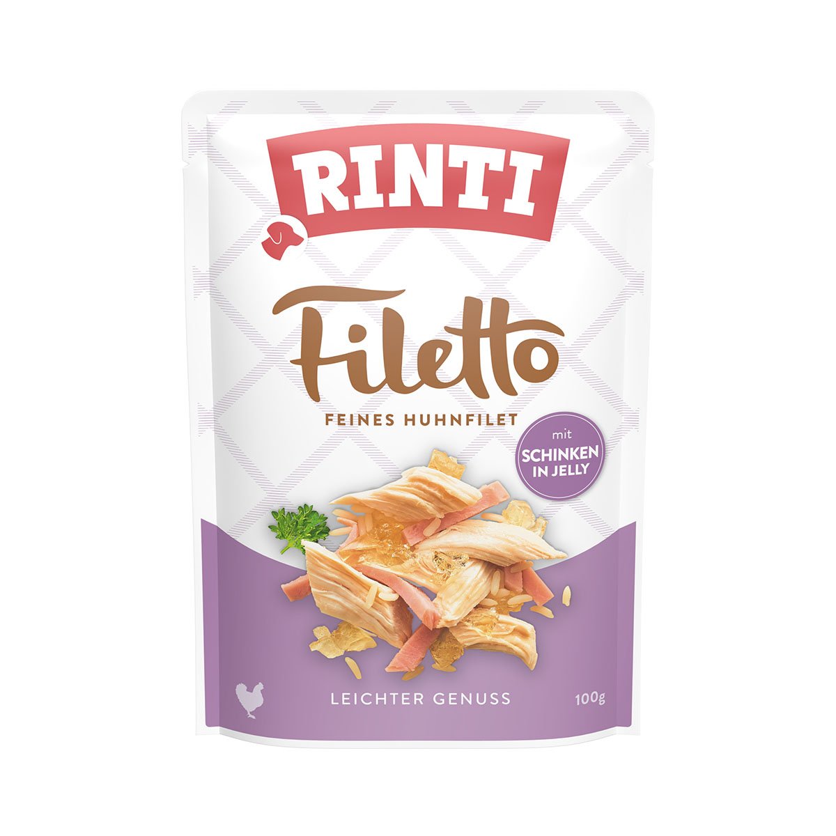 Rinti Filetto Huhn & Schinken in Jelly 24x100g von Rinti