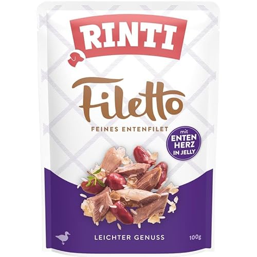 Rinti Filetto Jelly Ente & Entenherz | 24x 100g von Rinti