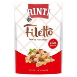 Rinti Filetto Jelly Huhn & Rind 100g - Sie erhalten 24 Packung/en; Packungsinhalt 100 g von Rinti