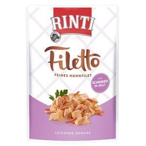 Rinti Filetto Jelly Huhn & Schinken 100g - Sie erhalten 24 Packung/en; Packungsinhalt 100 g von Rinti