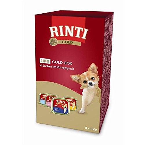 Rinti Gold Mini Goldbox | 4x8x100g Hundefutter von Rinti