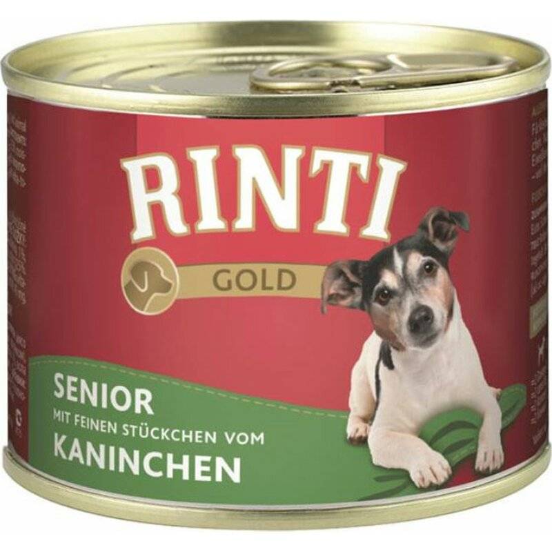 Rinti Gold Senior Kaninchen 185 g (6,43 € pro 1 kg) von Rinti