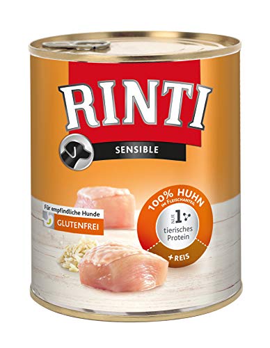 Rinti Hundefutter Sensible Huhn & Reis 800 g, 12er Pack (12 x 800 g) von Rinti