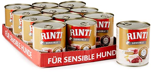 Rinti Hundefutter Sensible Lamm & Kartoffeln 800 g, 12er Pack (12 x 800 g) von Rinti