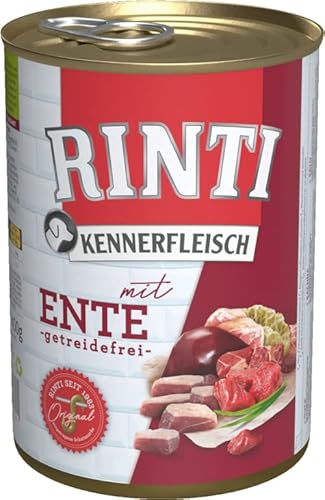 Rinti Hundenassfutter Kennerfleisch mit Ente 6x400g von Rinti