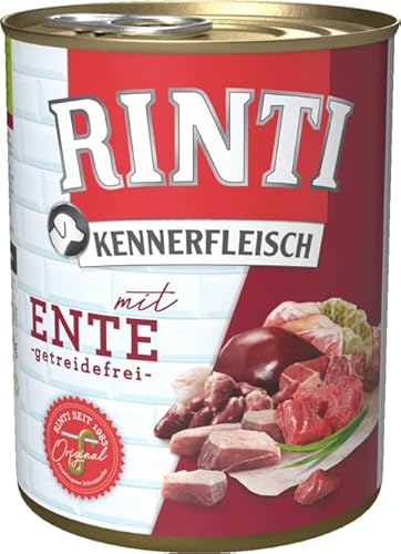 Rinti Hundenassfutter Kennerfleisch mit Ente 6x800g von Rinti