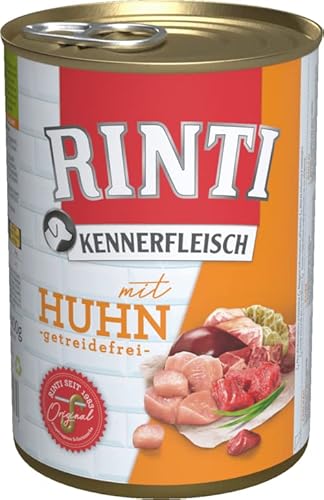 Rinti Hundenassfutter Kennerfleisch mit Huhn 6x400g von Rinti