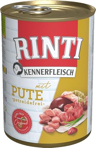 Rinti Hundenassfutter Kennerfleisch mit Pute 6x400g von Rinti