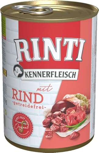 Rinti Hundenassfutter Kennerfleisch mit Rind 6x400g von Rinti